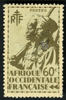 Africa Ocidental Francesa (Colonia) - 1945 - Atiradores Senegaleses - 60C