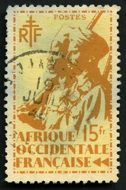 Africa Ocidental Francesa (Colonia) - 1945 - Atiradores Senegaleses - 15F