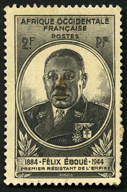 Africa Ocidental Francesa (Colonia) - 1945 - Felix Eboue - 2F