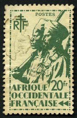 Africa Ocidental Francesa (Colonia) - 1945 - Atiradores Senegaleses - 20F