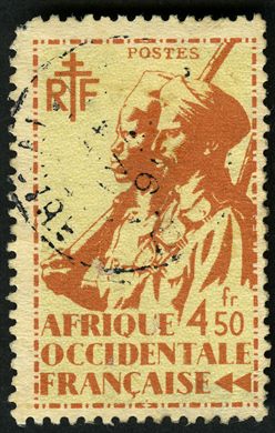 Africa Ocidental Francesa (Colonia) - 1945 - Atiradores Senegaleses - 4F50