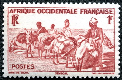 Africa Ocidental Francesa (Colonia) - 1947 - Caravana Senegal - 1F