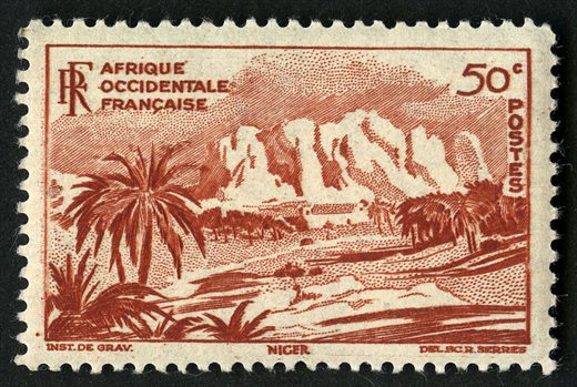 Africa Ocidental Francesa (Colonia) - 1947 - Oasis de Bilma Niger - 50C