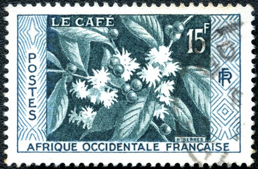Africa Ocidental Francesa (Colonia) - 1956 - Le Cafe - 15F
