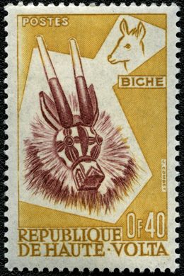 Alto Volta - 1960 - Mascaras de Animais Biche - 0F40