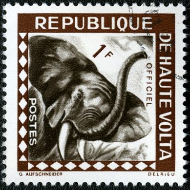 Alto Volta - 1963 - Elefante Oficial - 1F