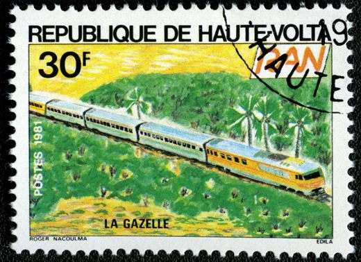 Alto Volta - 1981 - Caminho de Ferro Abidjan Niger - 30F