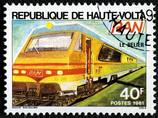 Alto Volta - 1981 - Caminho de Ferro Abidjan Niger - 40F
