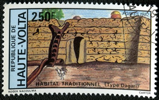 Alto Volta - 1982 - Habitacao Tradicional - 250F
