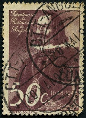 Angola (Colonia Portuguesa) - 1948 - Tricentenario Restauracao de Angola - Salvador Correia de Sa - 50C