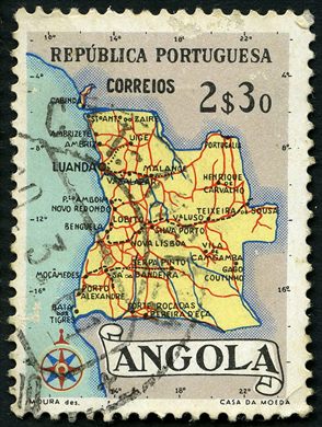 Angola (Colonia Portuguesa) - 1955 - Mapa de Angola - 2Esc30