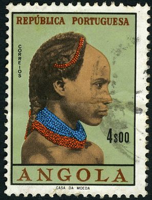 Angola (Colonia Portuguesa) - 1961 - Raparigas de Angola - 4Esc