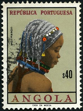 Angola (Colonia Portuguesa) - 1961 - Raparigas de Angola - 40C