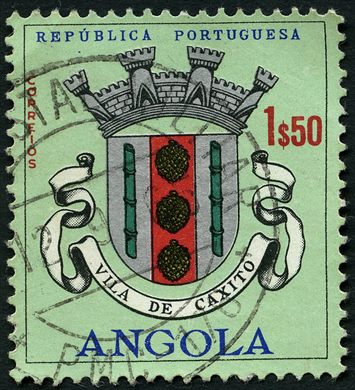 Angola (Colonia Portuguesa) - 1963 - Escudos de Armas - Vila de Caxito - 1Esc50