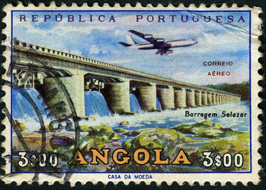 Angola (Colonia Portuguesa) - 1965 - Correio Aereo Barragens - 3Esc
