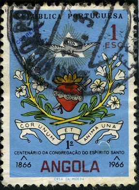 Angola (Colonia Portuguesa) - 1966 - Centenario Congregacao Espirito Santo - 1Esc