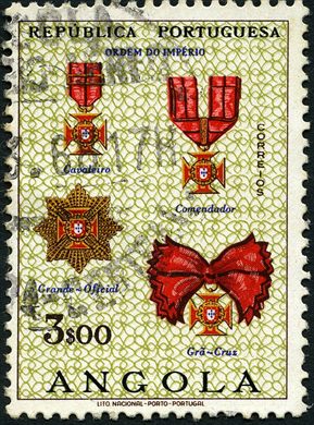 Angola (Colonia Portuguesa) - 1967 - Ordens Honorificas Portuguesas - Ordem do Imperio - 3Esc