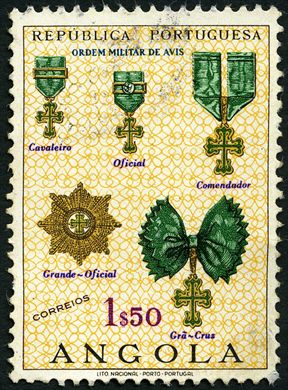 Angola (Colonia Portuguesa) - 1967 - Ordens Honorificas Portuguesas - Ordem Militar de Avis - 1Esc50