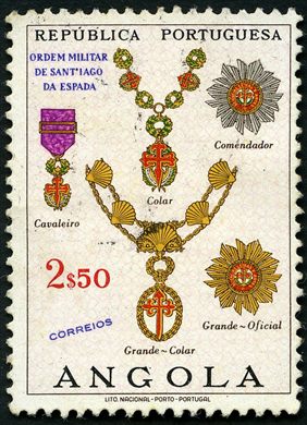 Angola (Colonia Portuguesa) - 1967 - Ordens Honorificas Portuguesas - Ordem Militar Santiago da Espada - 2Esc50