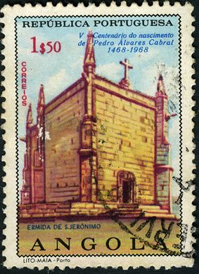 Angola (Colonia Portuguesa) - 1968 - V Centenario Nascimento Pedro Alvares Cabral - Ermida S Jeronimo - 1Esc50