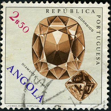 Angola (Colonia Portuguesa) - 1970 - Minerais e Fosseis - 2Esc