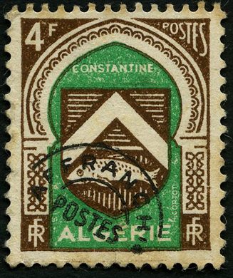 Argelia (Colonia Francesa) - 1947 - Armas de Constantine - 4F