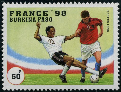 Burquina Faso - 1996 - Copa do Mundo France 98 - 50F