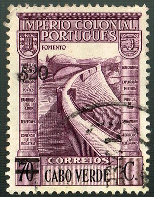 Cabo Verde (Colonia Portuguesa) - 1938 - Imperio Colonial Fomento - 70C