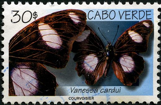 Cabo Verde - 1999 - Mariposas Vanessa cardui - 30Esc
