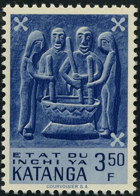 Catanga (Secessao) - 1961 - Arte Indigena Figuras ao Pilao - 3F50