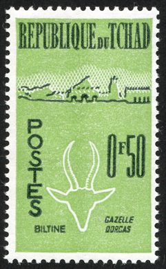 Chade - 1961 - Vistas do Chade Biltine Gazela Dorcas - 0F50