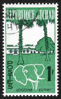 Chade - 1961 - Vistas do Chade Logone Elefante - 1F