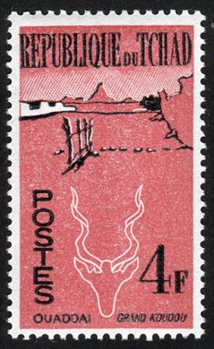 Chade - 1961 - Vistas do Chade Ouaddai Grande Kudu - 4F