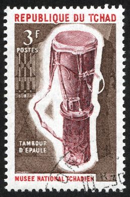 Chade - 1965 - Museu Nacional Instrumentos Musicais Tambour Epaule - 3F