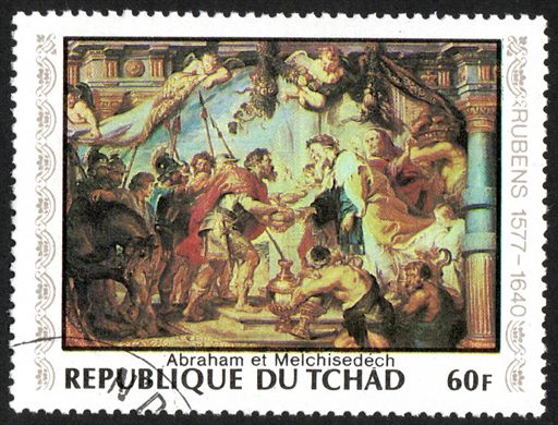 Chade - 1972 - Pintura Rubens Abraham e Melchisedech - 60F