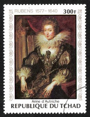 Chade - 1972 - Pintura Rubens Anne d Autriche - 300F