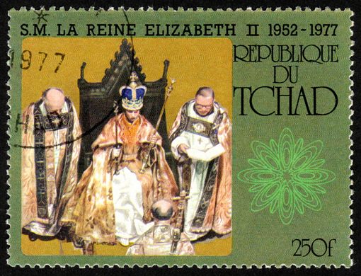 Chade - 1977 - Rainha Isabel II Jubileu de Prata - 250F
