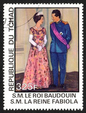Chade - 1977 - Personalidades Rei Baudouin Rainha Fabiola - 325F