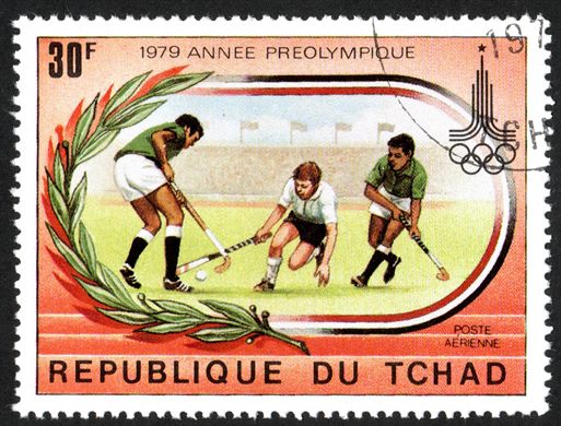 Chade - 1979 - Ano Pre Olimpico Moscovo Hockey Campo - 30F