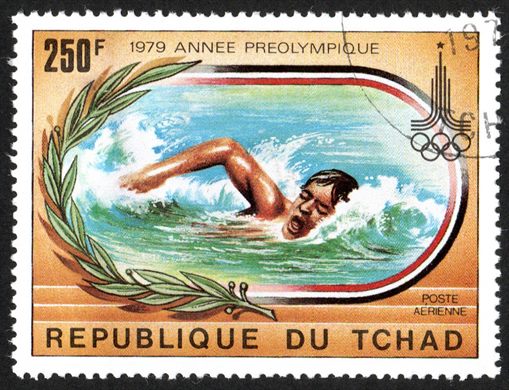 Chade - 1979 - Ano Pre Olimpico Moscovo Natacao - 250F