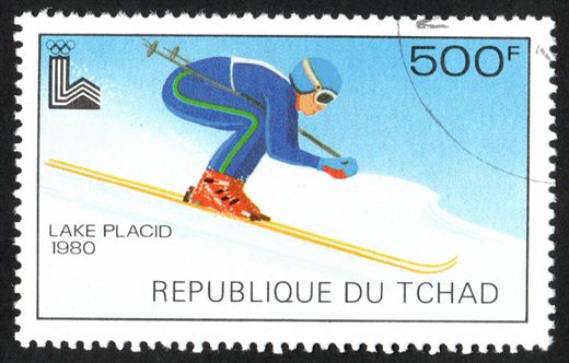 Chade - 1980 - Jogos Olimpicos Inverno Lake Placid Ski Slalom - 500F