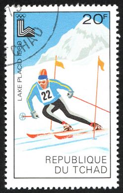 Chade - 1980 - Jogos Olimpicos Inverno Lake Placid Slalom - 20F