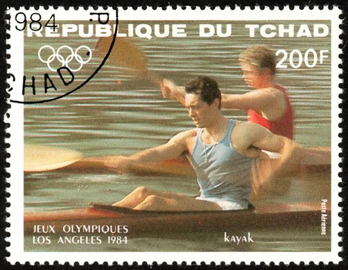 Chade - 1984 - Jogos Olimpicos Los Angeles Kayak - 200F