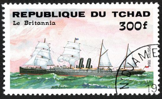 Chade - 1984 - Navios Le Britannia - 300F