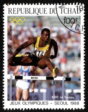 Chade - 1988 - Jogos Olimpicos Seul 400m Barreiras - 100F