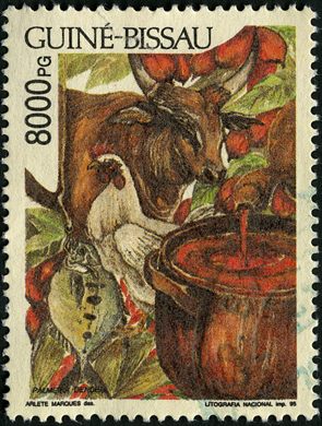 Guine-Bissau - 1995 - Palmeira Dendem - 8000PG