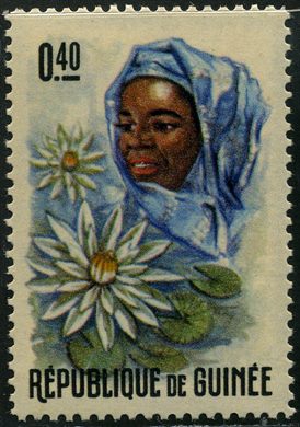 Guine-Conacri - 1962 - Mulher e Flores - 0F40