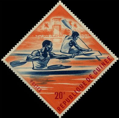 Guine-Conacri - 1963 - Desportos Canoagem - 20F
