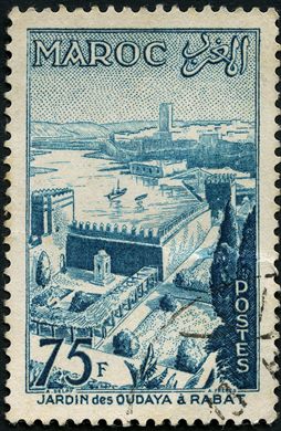 Marrocos (Protetorado Frances) - 1952 - Jardim Oudaya Rabat - 75F