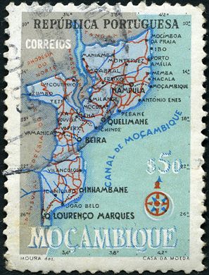 Mocambique (Colonia Portuguesa) - 1954 - Mapa de Mocambique - 50C